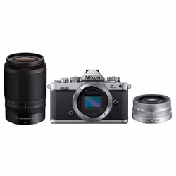 Nikon Z fc + 16-50 VR + 50-250 VR-kit, 20,9 MP, 5568 x 3712 Pixel, CMOS, 4K Ultra HD, Touch screen, Nero, Argento