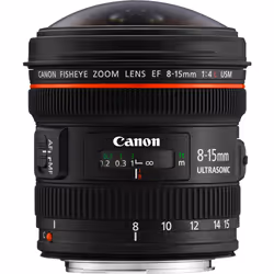 Canon Obiettivo EF 8-15 mm f/4L Fisheye USM, Obiettivo fish-eye ampio, 14/11, 8 - 15 mm, Canon EF, Messa a fuoco automatica