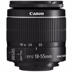Canon Obiettivo EF-S 18-55mm f/3.5-5.6 IS II, Obiettivi con zoom standard, 11/9, 18 - 55 mm, Stabilizzatore immagine, Canon E ...