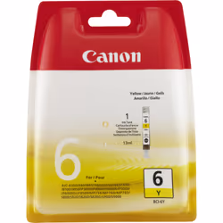 Canon Cartuccia d'inchiostro giallo BCI-6Y, Giallo, Inchiostro a base di pigmento, 1 pz, 360 pagine