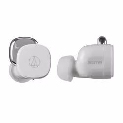 Audio-Technica ATH-SQ1TWWH, True Wireless Stereo (TWS), Musica e Chiamate, 20 - 20000 Hz, Auricolare, Bianco