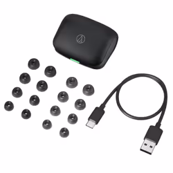 Audio-Technica ATH-TWX7 Auricolare True Wireless Stereo (TWS) In-ear Musica e Chiamate Bluetooth Nero - Vista aggiuntiva 4