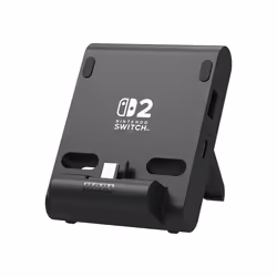 Hori Dual USB PlayStand, Sistema di ricarica, Nintendo Switch 2, Nero, Cablato, 71,5 mm, 32 mm