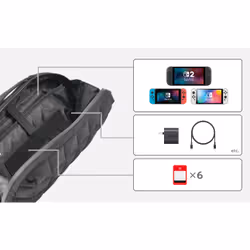 Hori NSX-019E custodia per console portatile Custodia a sacchetto Nintendo Nero - Vista aggiuntiva 7