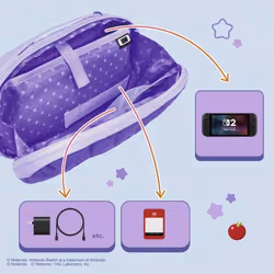 Hori NSX-046E custodia per console portatile Custodia a sacchetto Nintendo Viola - Vista aggiuntiva 3