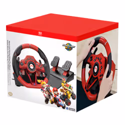 Hori NSX-123E periferica di gioco Nero, Rosso USB Sterzo + Pedali Nintendo Switch 2, Nintendo Switch OLED, Nintendo Switch - Vista aggiuntiva 7