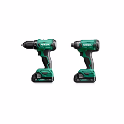Hikoki KC18DA WAZ, Trapano avvitatore combinato senza filo, Cacciavite cordless, Nero, Verde, Forma a L, 3200 Giri/min, 50 Nm ...