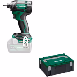 HIKOKI - Avvitatore a percussione a batteria (1/4) WH18DC, 18 V Caratteristiche principali: 5 diverse impostazioni fisse per  ...