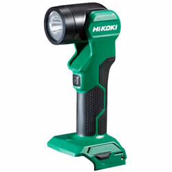 Torcia LED HIKOKI UB18DE - 6 livelli di regolazione dell'angolo di illuminazione che consentono alla direzione della luce rot ...