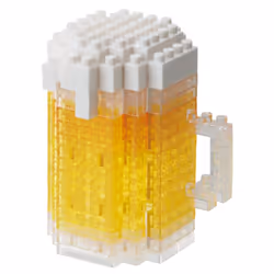 Nanoblock Beer, Set da costruzione, 180 pz