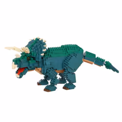 Nanoblock Triceratops - Deluxe Edition, Set da costruzione, 930 pz