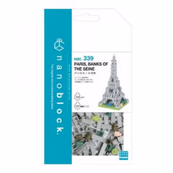 Nanoblock Paris Banks of the Seine, Set da costruzione, Plastica, 130 pz