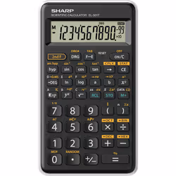 Sharp EL-501T, Tasca, Calcolatrice scientifica, 12 cifre, 1 linee, Batteria, Nero, Bianco
