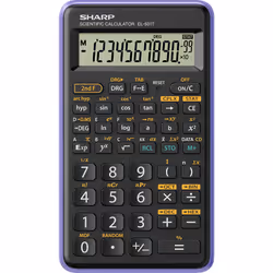 Sharp EL-501T, Tasca, Calcolatrice scientifica, 12 cifre, 1 linee, Batteria, Nero, Viola