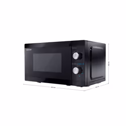 Sharp YC-MS01E-B forno a microonde Nero Solo microonde Superficie piana 20 L 800 W - Vista aggiuntiva 4
