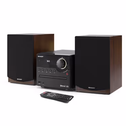 Sharp XL-B512(BR) set audio da casa Microsistema audio per la casa 45 W Marrone - Vista aggiuntiva 2