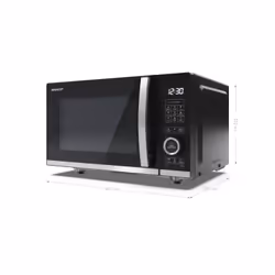 Sharp YC-QG204AE-B forno a microonde Nero Microonde con grill Superficie piana 20 L 800 W - Vista aggiuntiva 6