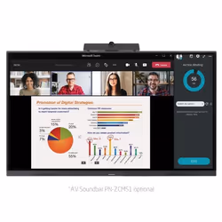 Sharp PN-L752B lavagna interattiva 190,5 cm (75") 3840 x 2160 Pixel Touch screen Nero