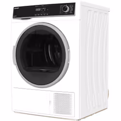 Sharp KD-HHH8S7GW21 asciugatrice Libera installazione Caricamento frontale 8 kg A++ Nero, Bianco