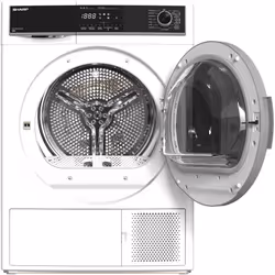 Sharp KD-HHH8S7GW21 asciugatrice Libera installazione Caricamento frontale 8 kg A++ Nero, Bianco