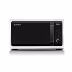 Sharp Home Appliances R-243W, Superficie piana, Solo microonde, 20 L, 800 W, Display incorporato, Pulsanti, Manopola