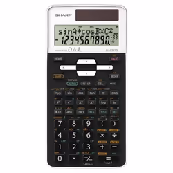 Sharp EL-531TG, Tasca, Calcolatrice scientifica, 10 cifre, 2 linee, Batteria/Solare, Nero, Bianco