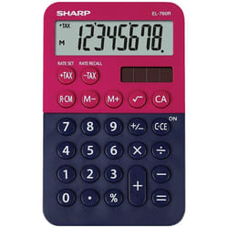Sharp EL-760R calcolatrice Desktop Calcolatrice finanziaria Blu, Rosso
