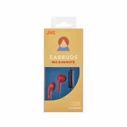 JVC HA-F19M-RB Auricolare Cablato In-ear Musica e Chiamate Rosso - Vista aggiuntiva 5