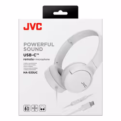 JVC HA-S33UC Auricolare Cablato A Padiglione Musica/Giornaliera USB tipo-C Bianco - Vista aggiuntiva 6