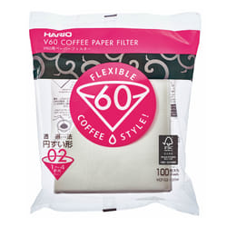 Hario VCF-02-100W filtro da caffè 100 pz Bianco Tazza Filtro per caffè usa e getta