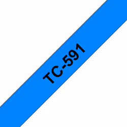 Brother TC-591, Nero su blu, TC, Nero, Brother, P-touch PT2000, PT3000, PT500, PT5000, PT8E, 9 mm