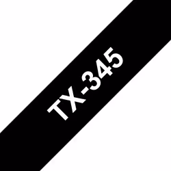 Brother TX-345, Bianco su nero, TX, Nero, Brother, PT-7000, PT-8000, PT-PC, 1,8 cm