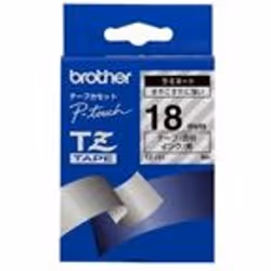 Brother Black on Clear Gloss Laminated Tape, 18mm, TZ, Cina, 8 m, 70,5 mm, 92 mm, 26 mm