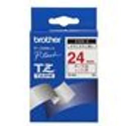 Brother Gloss Laminated Labelling Tape - 24mm, Red/White nastro per etichettatrice TZ