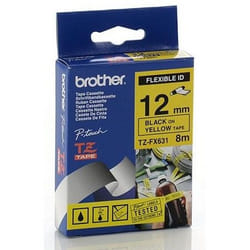 Brother TZ-FX631 nastro per etichettatrice Nero su giallo