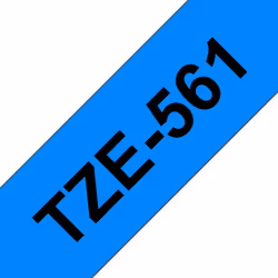 Brother TZE-561, Nero su blu, TZe, Grigio, Trasferimento termico, Brother, PT-9600, PT-9700PC, PT-9800PCN