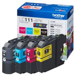 Brother LC111-4PK cartuccia d'inchiostro Originale Resa standard Nero, Ciano, Magenta, Giallo