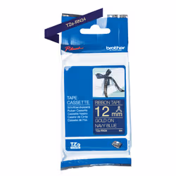Brother TZE-RN34 nastro per etichettatrice Oro su blu navy - Vista aggiuntiva 2