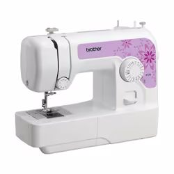 Brother J17s, Bianco, Macchina da cucire semiautomatica, Cucito, 4 tempi, 4 mm, Pulsanti