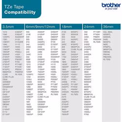 Brother TZE-PR935 nastro per etichettatrice Bianco su argento - Vista aggiuntiva 5