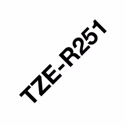 Brother TZE-R251, Nero su bianco, TZe, Bianco, Trasferimento termico, Brother, PT-P900W, PT-H500, PT-P750W, PT-P950NW, PT-D60 ...