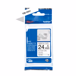Brother TZE-R251 nastro per etichettatrice Nero su bianco