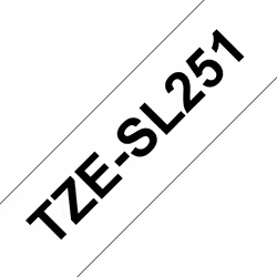 Brother TZESL251, Nero su bianco, Brother, PTE500, PTE550W, PTE800W, PTP750WVP, PTP900, PTP900W, PTP950NW P-touch EDGE, 2,4 c ...