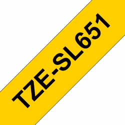 Brother TZE-SL651, Nero dorato, TZe, Giallo, PT-D800W PT-E550WVP PT-P900W PT-P950NW, 2,4 cm, 8 m