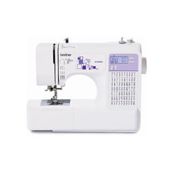 FS70WTx Patchwork-Nähmaschine mit Sewing Machine, Metal, White, Purple, Full-size sewing machine + Anschiebetisch - Brother