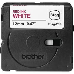 Brother BTAG-232 nastro per etichettatrice Rosso su bianco