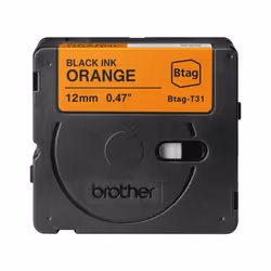 Brother BTAG-T31 nastro per etichettatrice Nero su arancione - Vista aggiuntiva 2