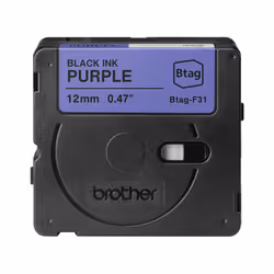 Brother BTAG-F31 nastro per etichettatrice Nero su viola - Vista aggiuntiva 2