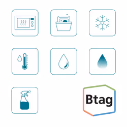 Brother BTAG-F31 nastro per etichettatrice Nero su viola - Vista aggiuntiva 3