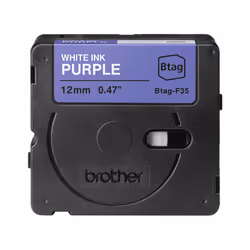 Brother BTAG-F35 nastro per etichettatrice Bianco su viola - Vista aggiuntiva 2